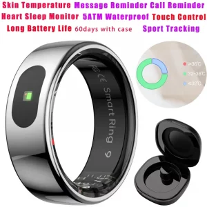 Smart ring with skin temperature measurement, reminder