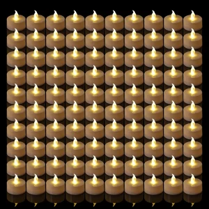 Candlium 100 pieces Warm yellow flameless
