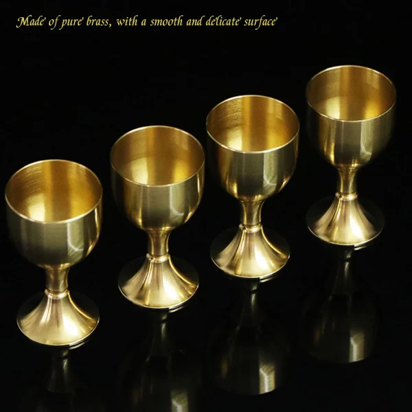 Pure copper goblet, cocktail glass, wine glass