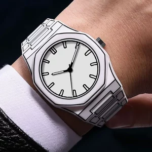 White Black Classic Anime Linear Style