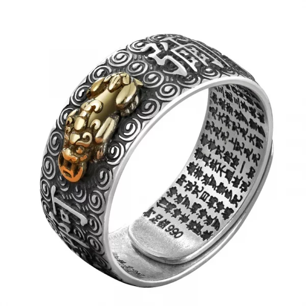 Кільце з лотоса Namo Amitabha для чоловіків - Image 6