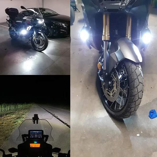 Світлодіодні допоміжні протитуманні фари для BMW R1200GS ADV R1300GS F800GS F700GS F650GS K1600B Мотоциклетна лампа для водіння Універсальні аксесуари - Obrázek 2